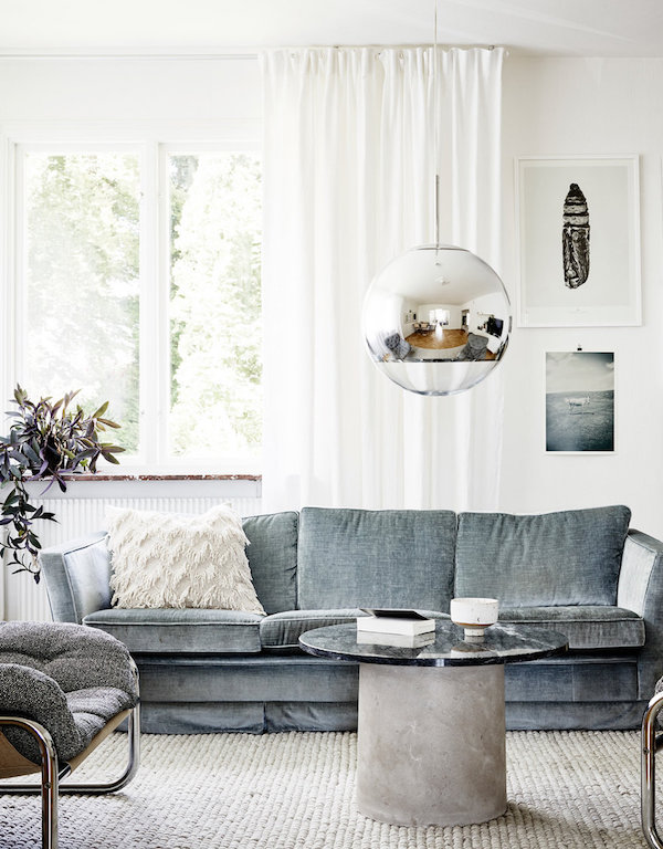 Lifestyle blogger Erin Hiemstra of Apartment 34 shares new color trend - moody blues
