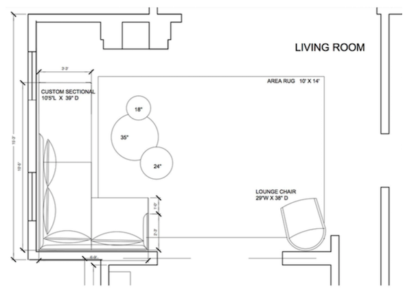 apartment 34 living room design