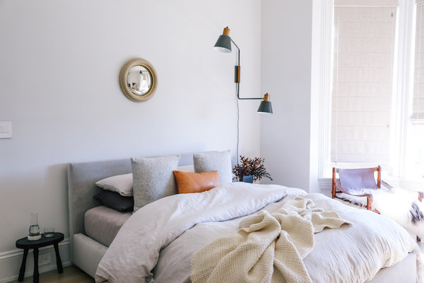 a cozy guest bedroom on apartment 34