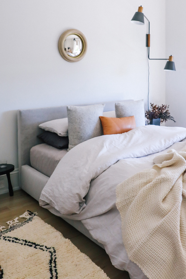 a cozy guest bedroom on apartment 34