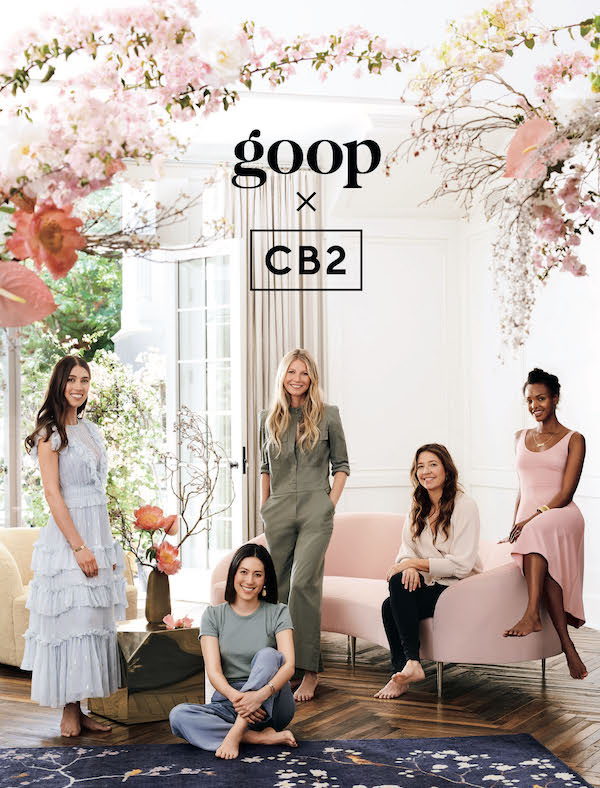 new goop x cb2 collection on apartment 34
